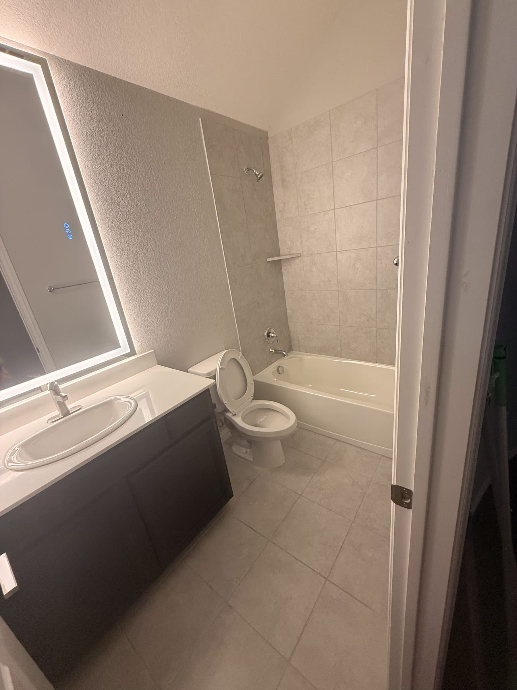 Professionally cleaned bathroom by Kove Maid & House Cleaning Services